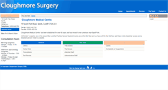 Desktop Screenshot of cloughmoresurgery.co.uk